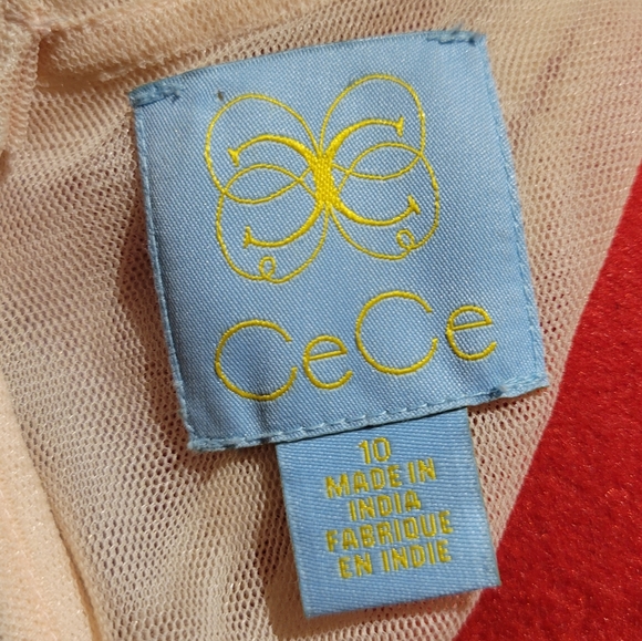 CeCe cream rustic country cocktail dress - Picture 4 of 4